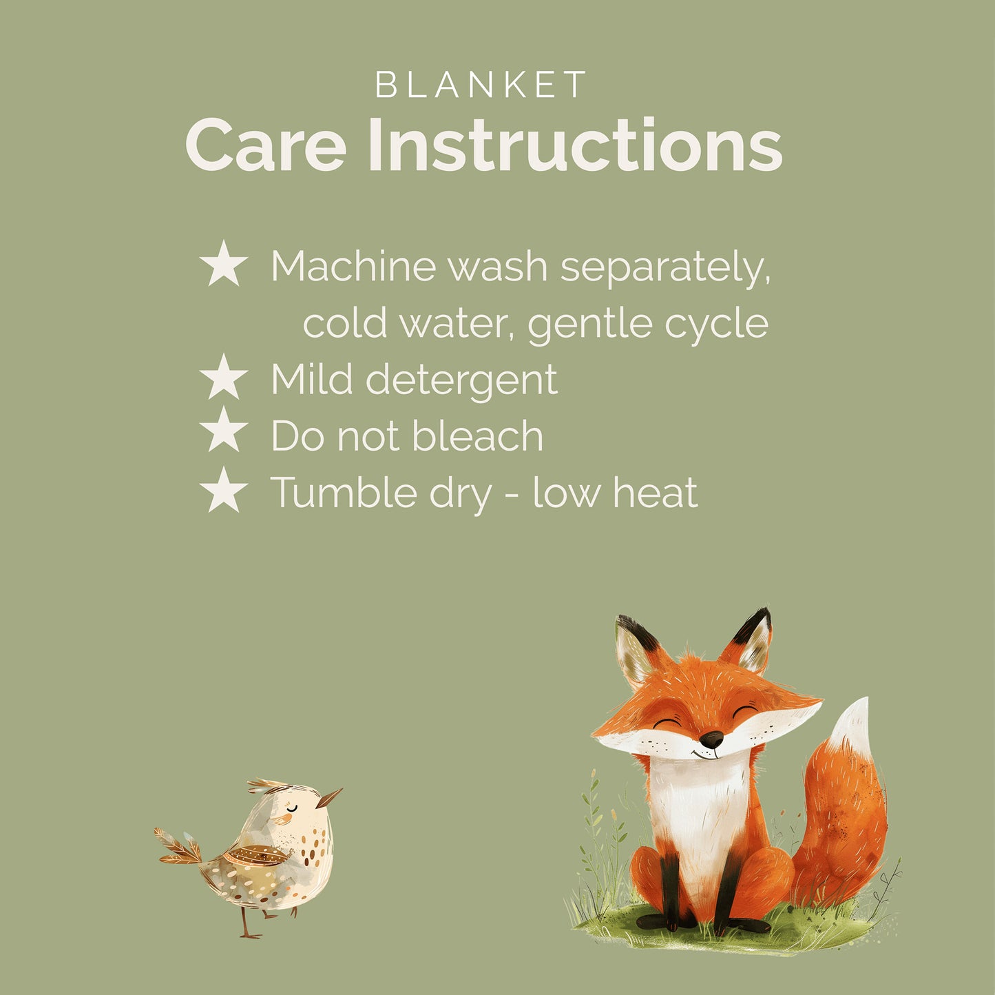 Personalized Woodland Animals Fleece Sherpa Baby Blanket: Custom Nursery Decor Kids Gift for Boy