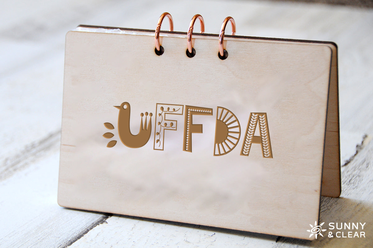 UFFDA, Recipe Card Binder, 4x6