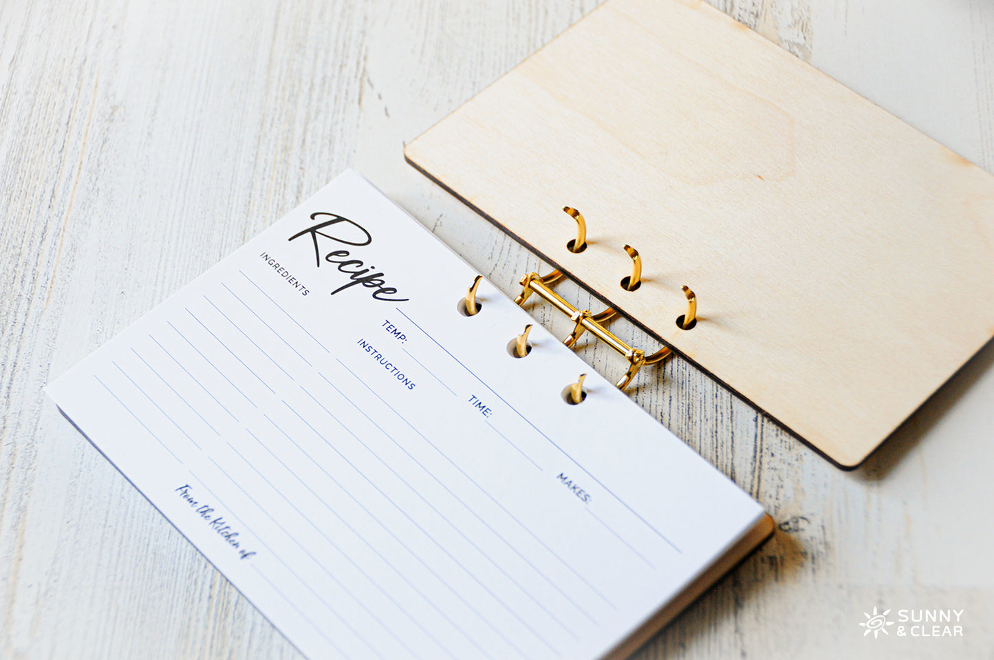 UFFDA, Recipe Card Binder, 4x6