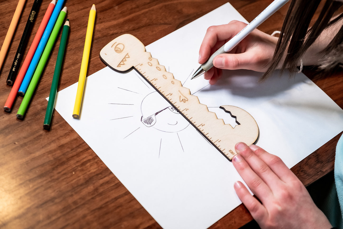 Cute Animal Rulers, Set of 2, Kids Back to School, Stocking Stuffer