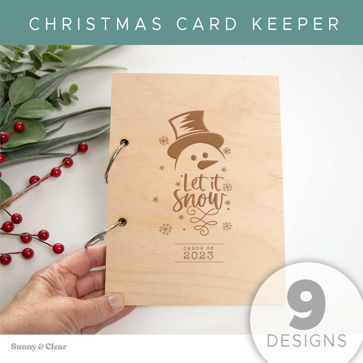 Christmas Card Binder, Card Keeper, Card Holder Book, Greeting Card Display Christmas Card Binder, Card Keeper, Card Holder Book, Greeting Card Display