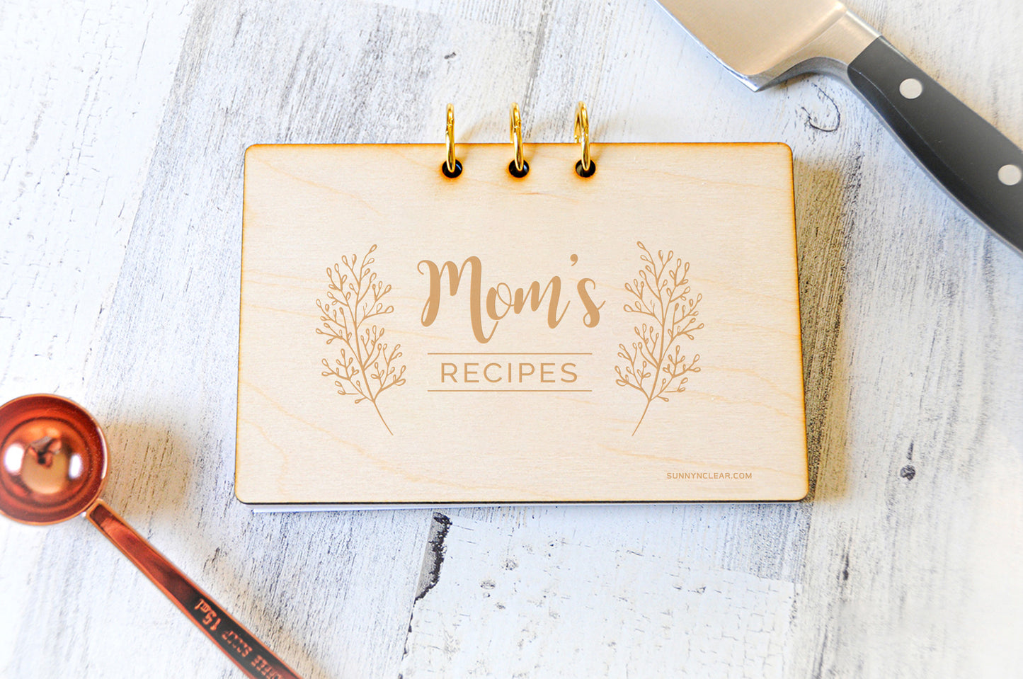 Sprigs Floral, Recipe Card Binder, 4x6 Personalized