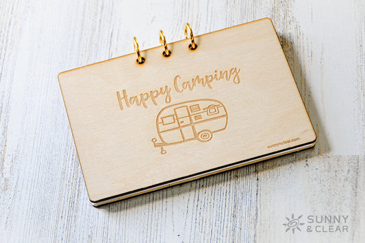 Happy Camping, Recipe Card Binder, 4x6