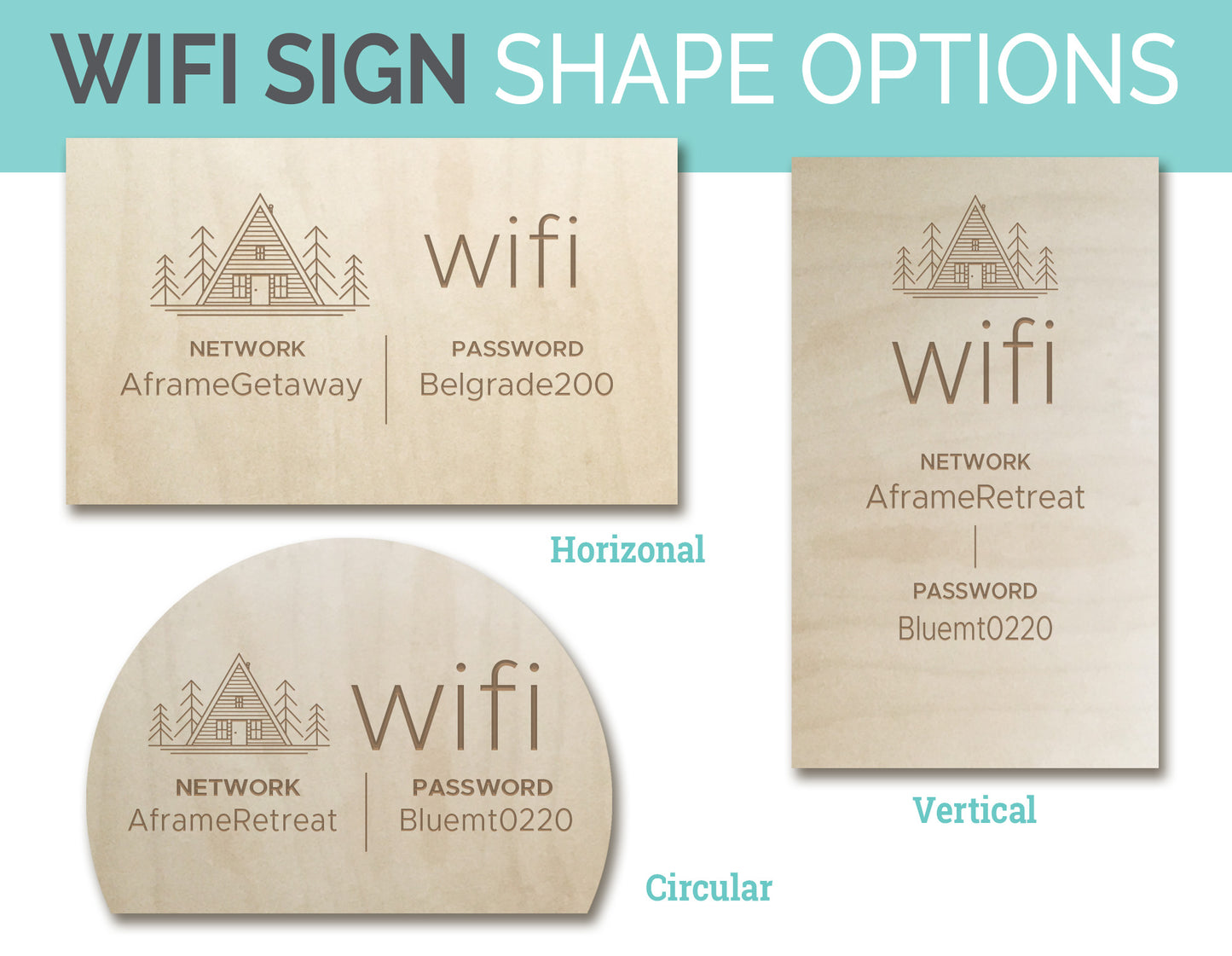 A-Frame Bundle - AirBNB Welcome Book Binder + Guest Book Set + Wifi Sign, VRBO