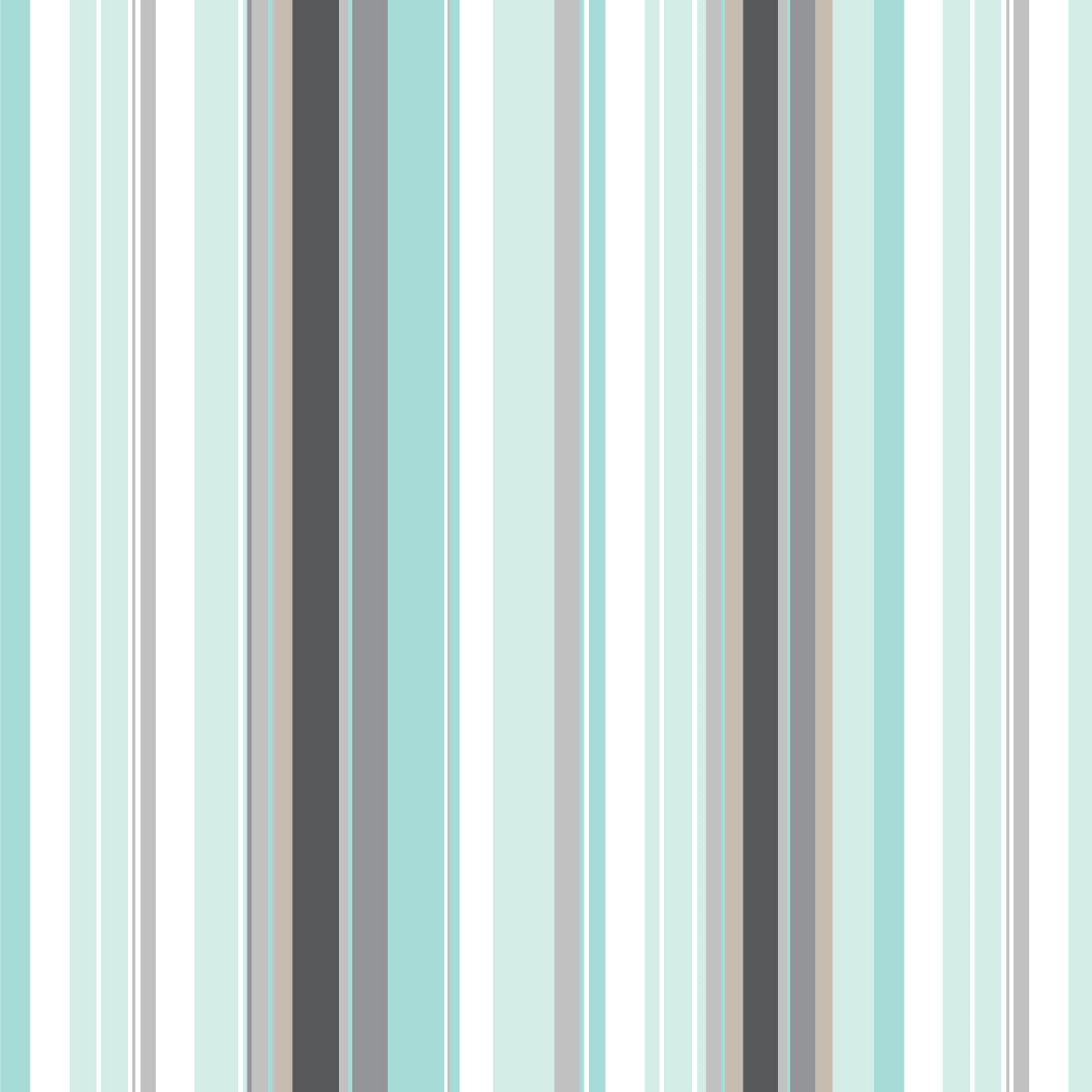 Keyboard Cats, Stripes Multi-Color Pistachio, fabric by the half-yard