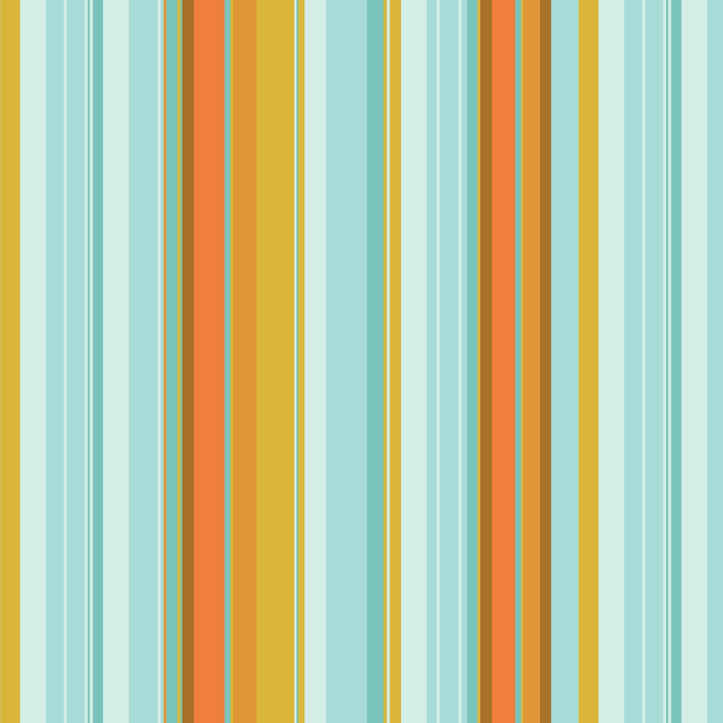 Keyboard Cats, Stripes Multi-Color Bright, fabric by the half-yard