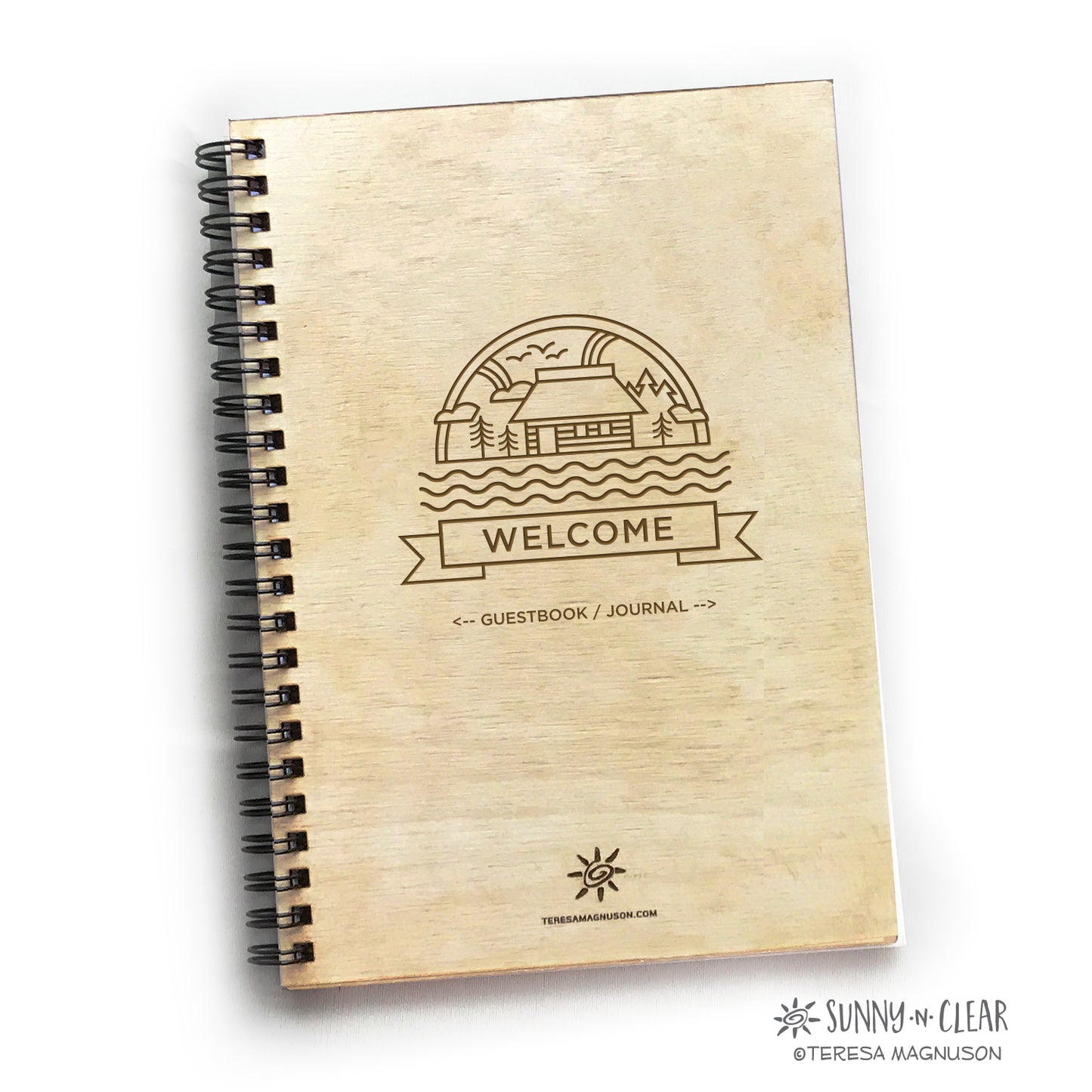 Mountain Cabin Guest Book, AirBNB, Personalized