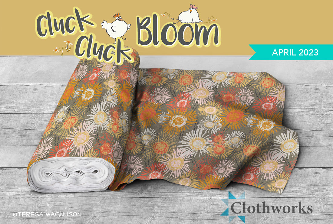 Cluck Cluck Bloom Fabric Collection for 2023