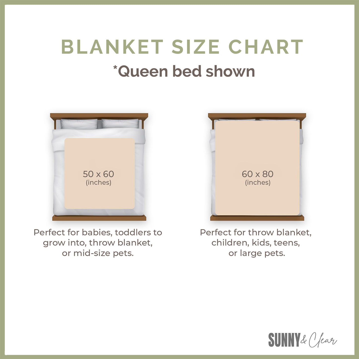 Personalized Woodland Animals Fleece Sherpa Baby Blanket: Custom Nursery Decor Kids Gift for Boy