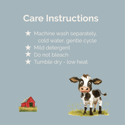 Farm Animals Personalized Fleece Blanket Custom Name Baby Blanket Kids Room Nursery Decor