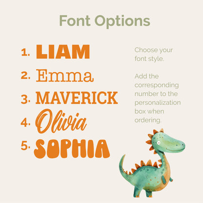 Personalized Dinosaur Name Blanket: Custom Fleece Nursery Decor Gift for Boy