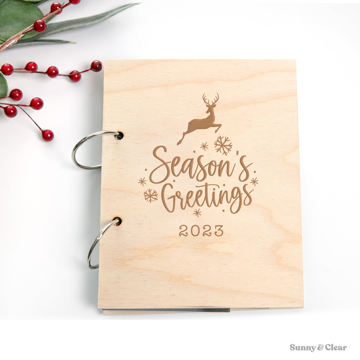 Christmas Card Binder, Card Keeper, Card Holder Book, Greeting Card Display