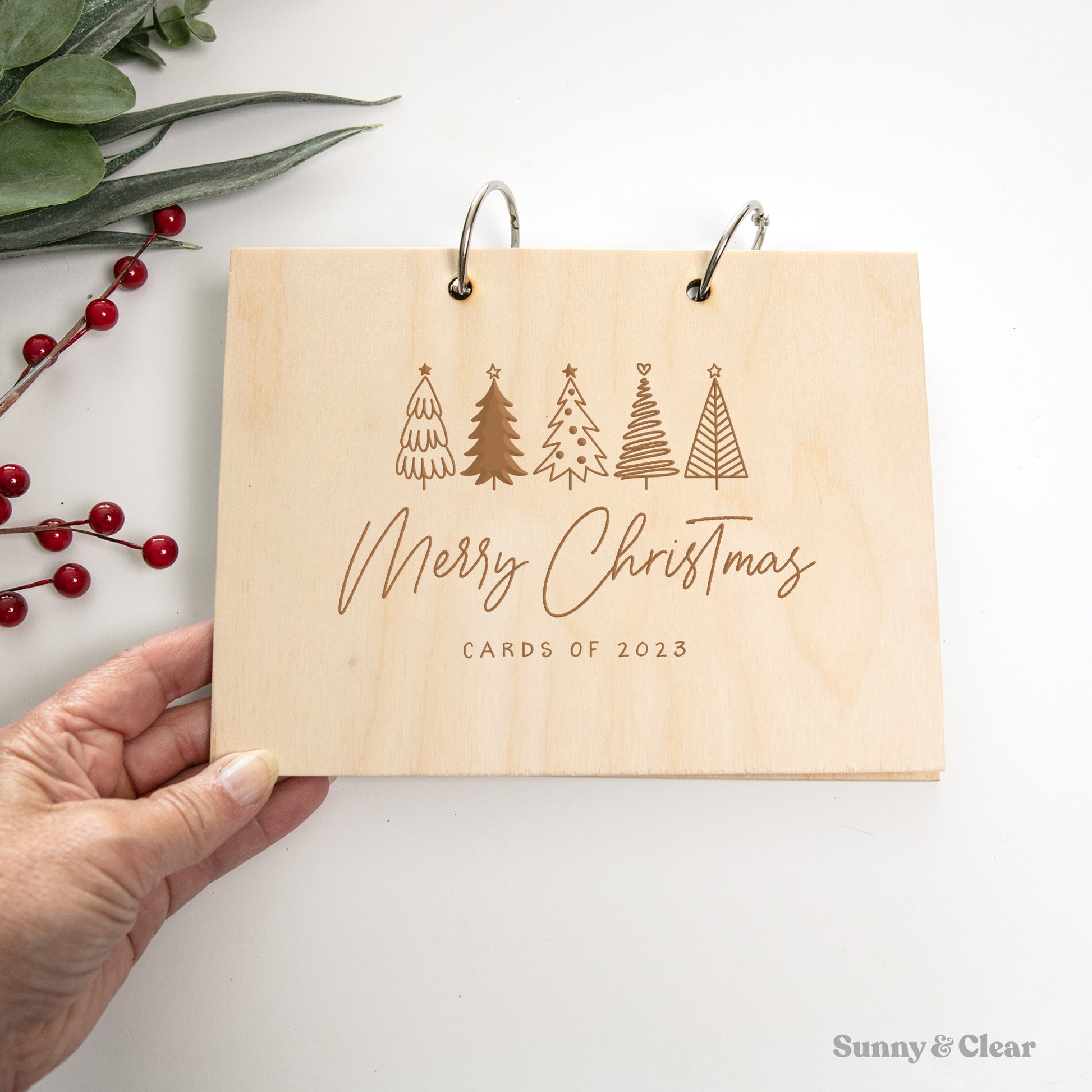 Christmas Card Binder, Card Keeper, Card Holder Book, Greeting Card Di Sunny & Clear Christmas Card Binder, Card Keeper, Card Holder Book, Greeting Card Di Sunny & Clear