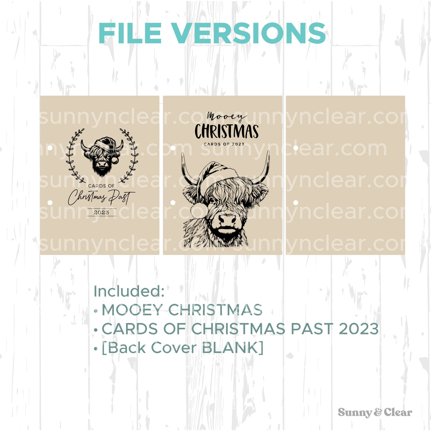 SVG Christmas Card Keeper, Card Keepsake, Card Book, Card Binder, Card Storage Personalized