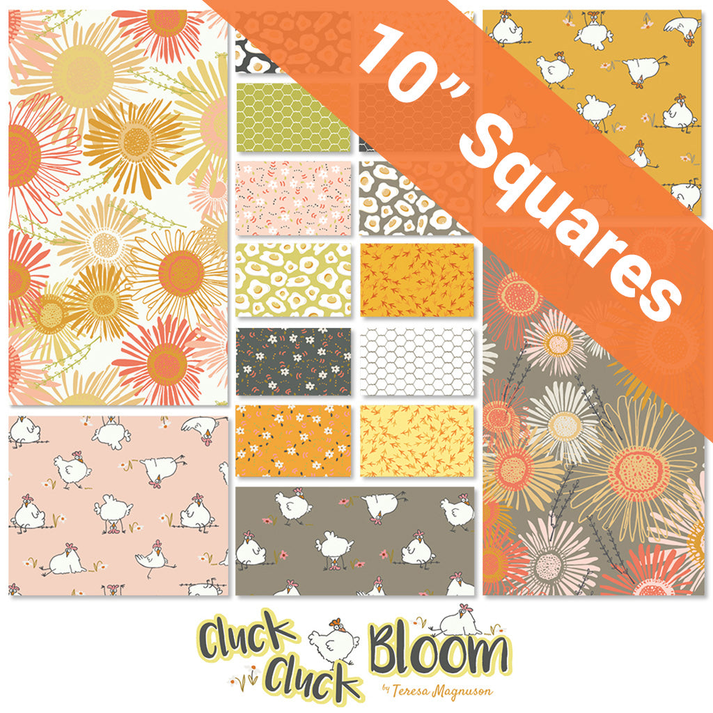10" Squares Bundle - Cluck Cluck Bloom