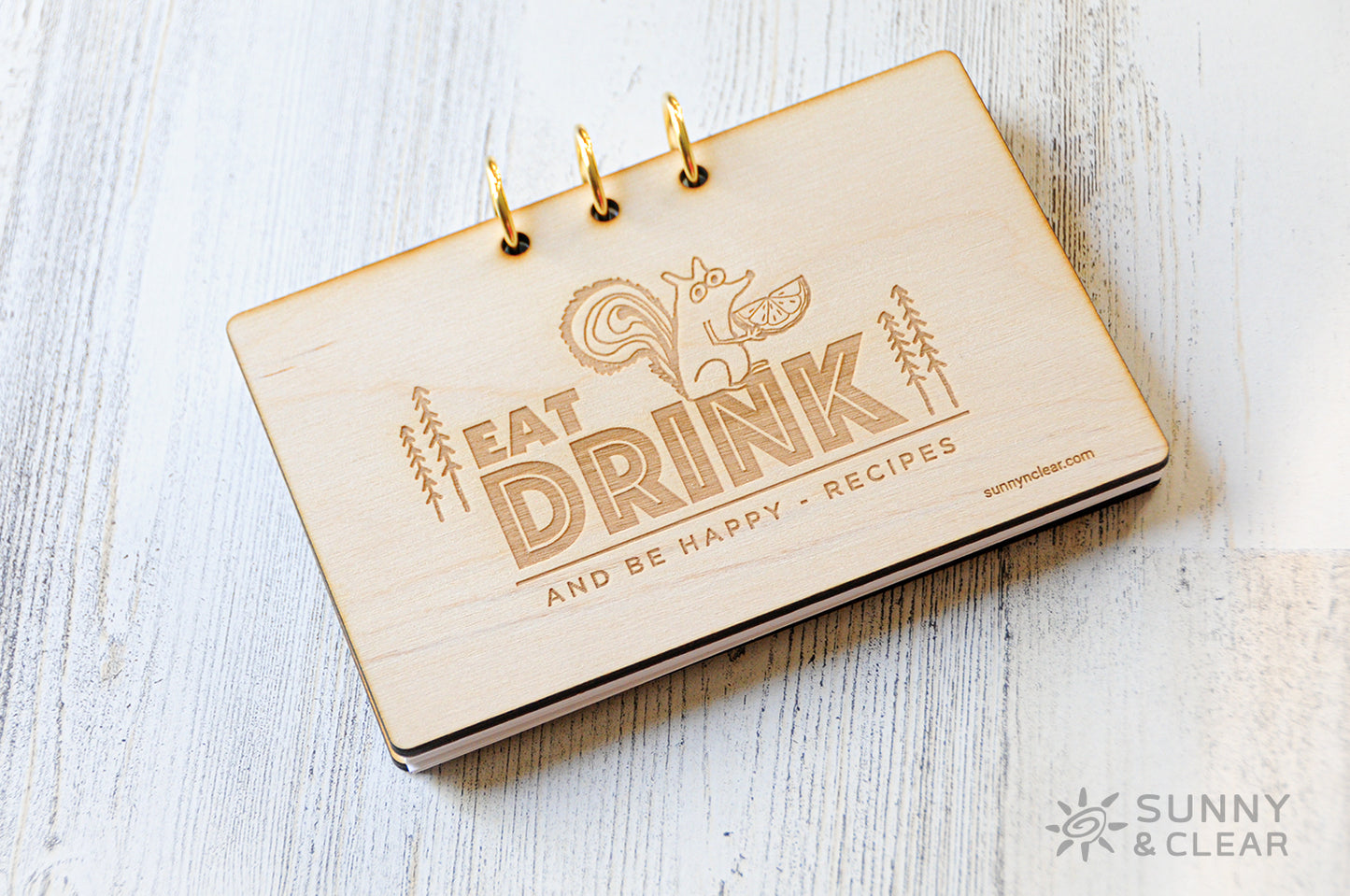 Squirrel, Drinks Recipe Card Binder, 4x6