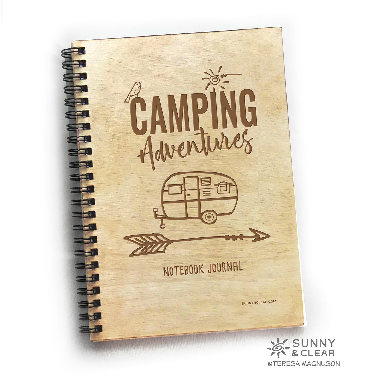Camping Adventures Guestbook Notebook, Vacation Journal, Personalized Custom