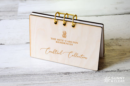 personalized recipe binder and cards Your LOGO, Custom Recipe Card Binder, 4x6 Personalized with Your Busin – Sunny & Clear