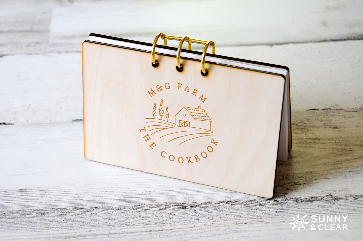 Your LOGO, Custom Recipe Card Binder, 4x6 Personalized with Your Business Logo