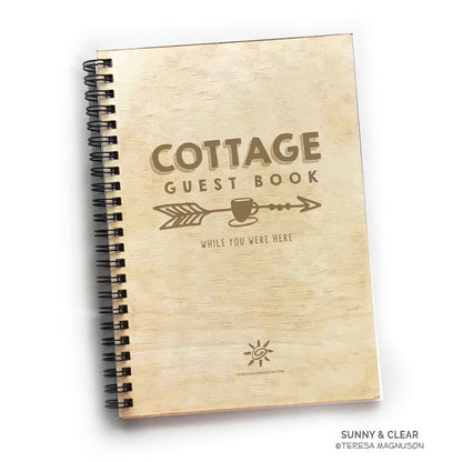 Cottage Guest Book, Coffee Cup, Personalized