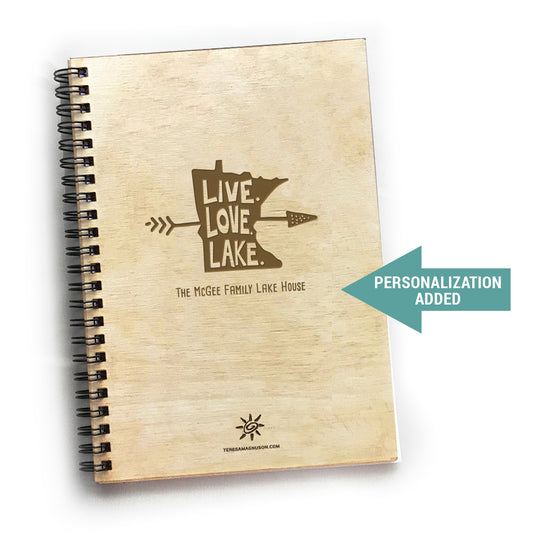 Lake House Guest Book, MN Live Love Lake, Personalized