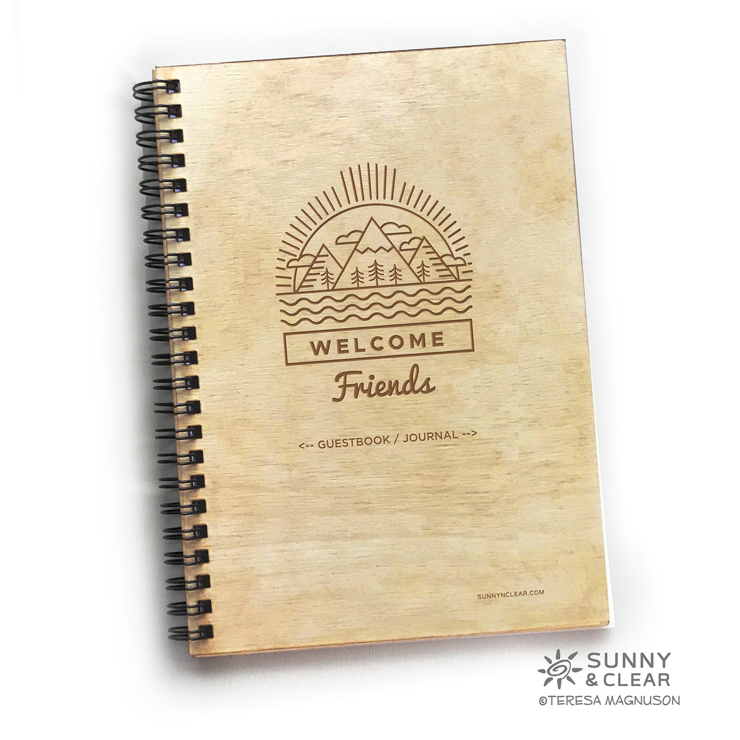 Welcome Friends Guest Book, Mountain Home, Personalized