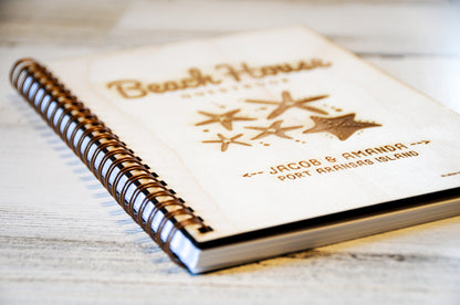 Beach House Guest Book, Starfish, Personalized