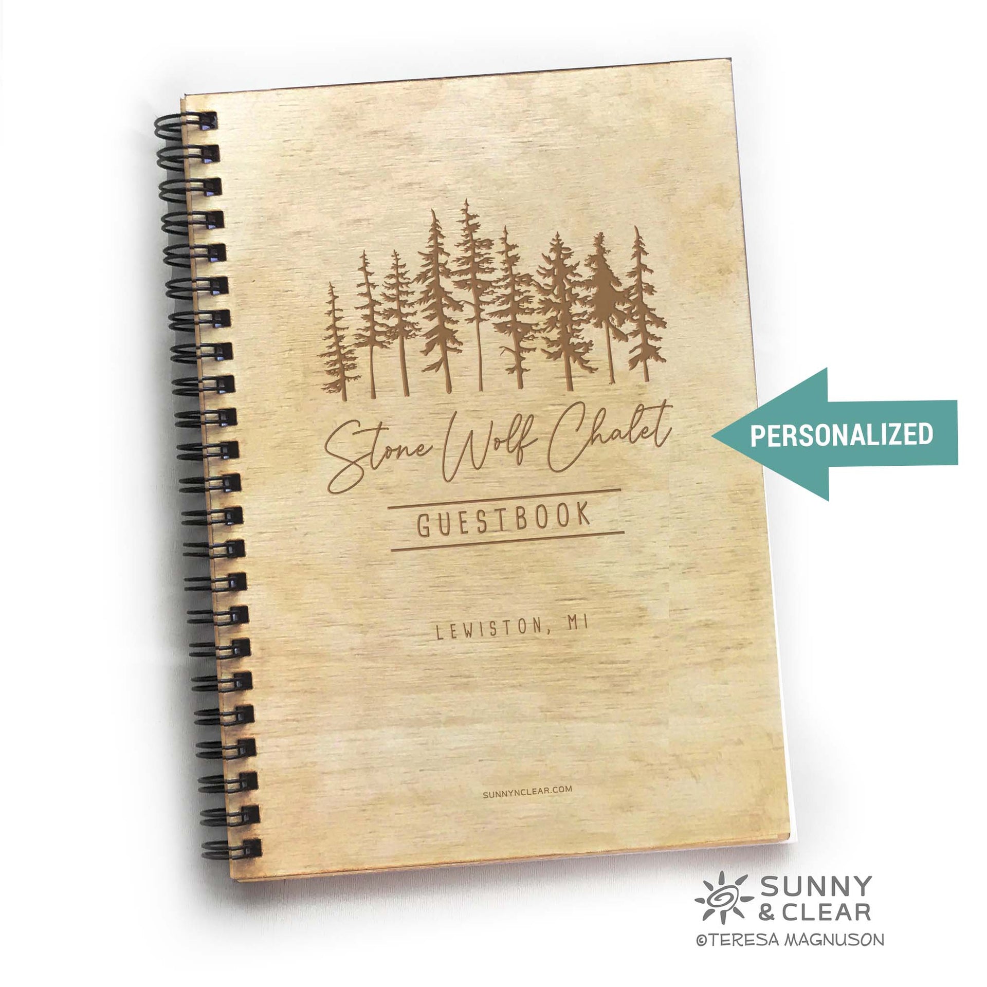 Camping Adventures Guestbook Notebook, Vacation Journal, Personalized –  Sunny & Clear